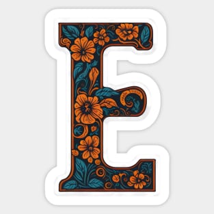 Letter E (V) Sticker